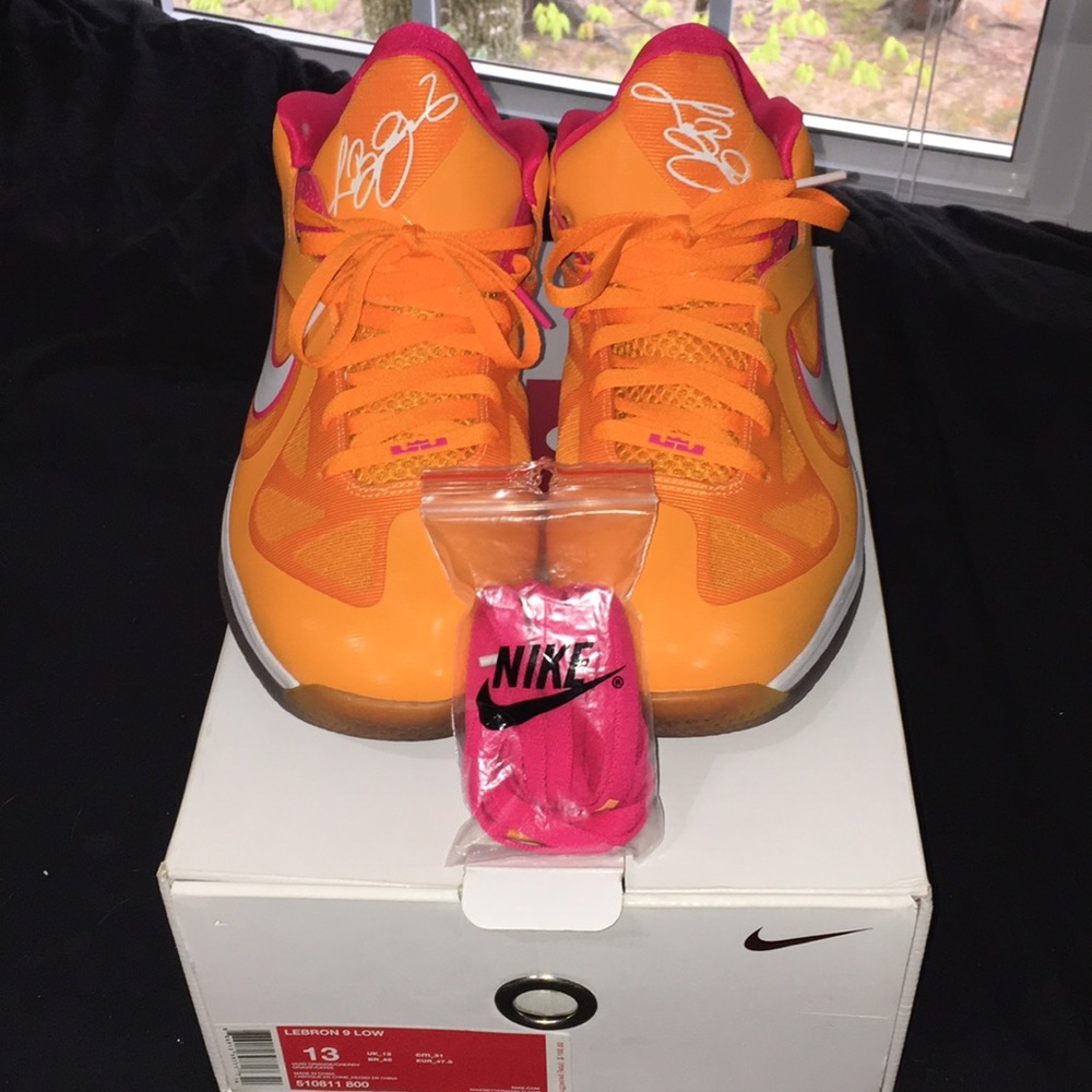 Rare pair lebron James Lows Floridians Orange pink